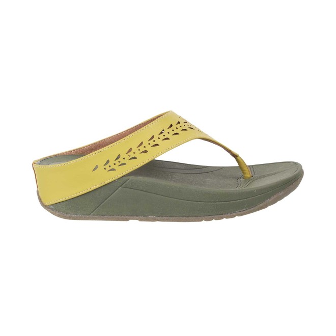 Mochi Women Yellow Casual Slippers (SKU: 32-24-33-36)