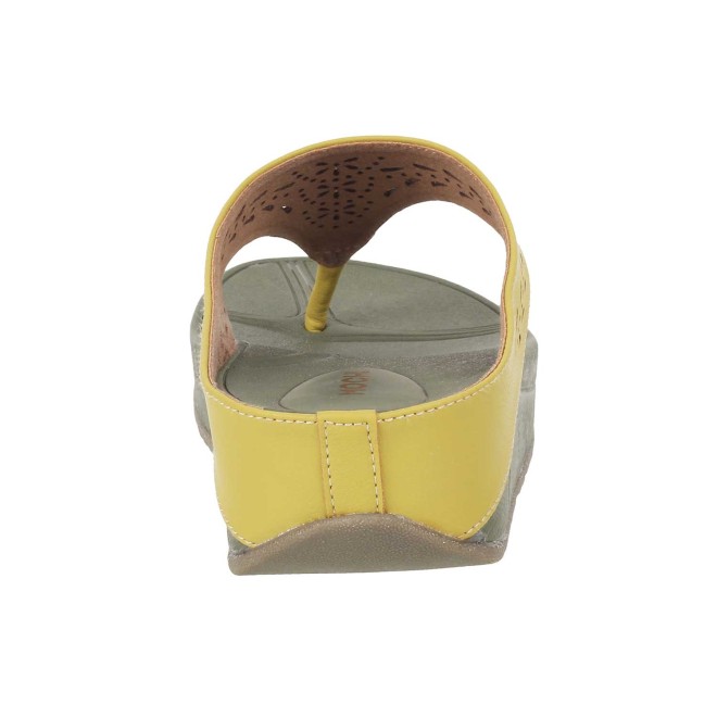 Mochi Women Yellow Casual Slippers (SKU: 32-24-33-36)