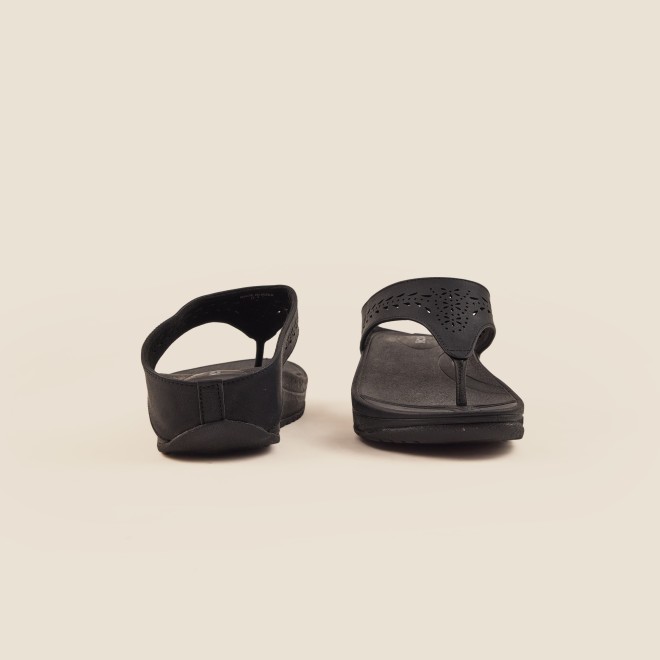 Mochi Women Black Casual Slippers (SKU: 32-24-11-36)