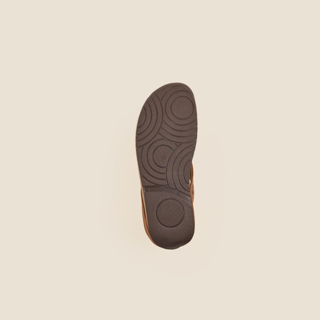 Mochi Women Tan Casual Slippers (SKU: 32-24-23-37)