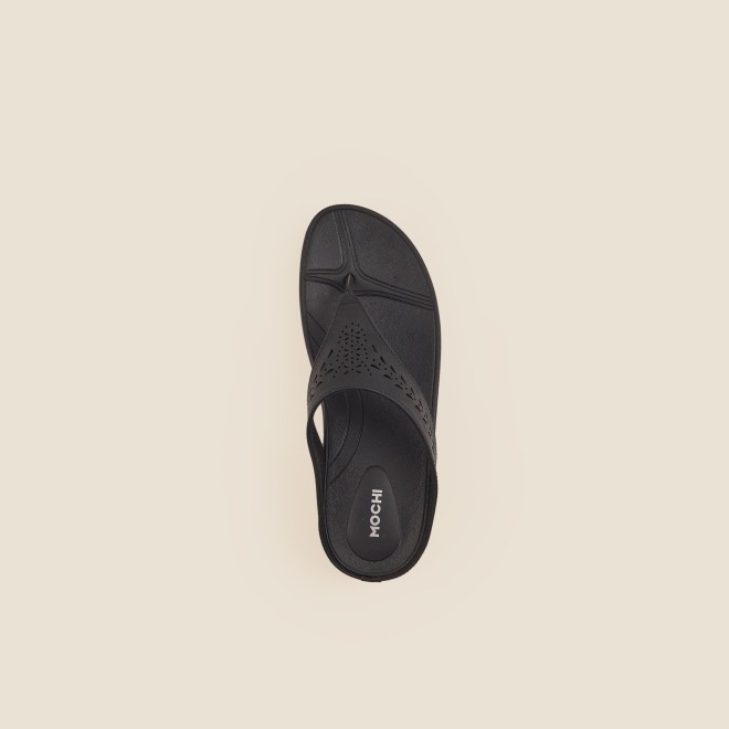 Mochi Women Black Casual Slippers (SKU: 32-24-11-36)