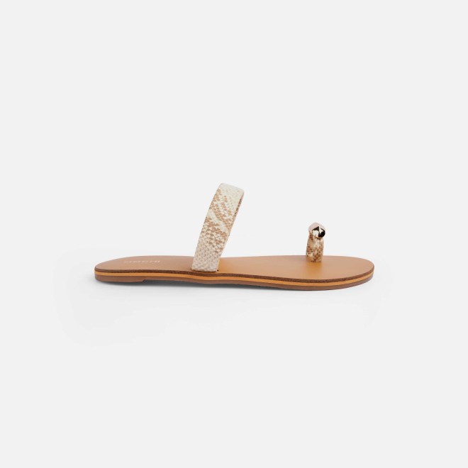 Mochi Women Beige Casual Slip Ons (SKU: 32-276L-20-42)