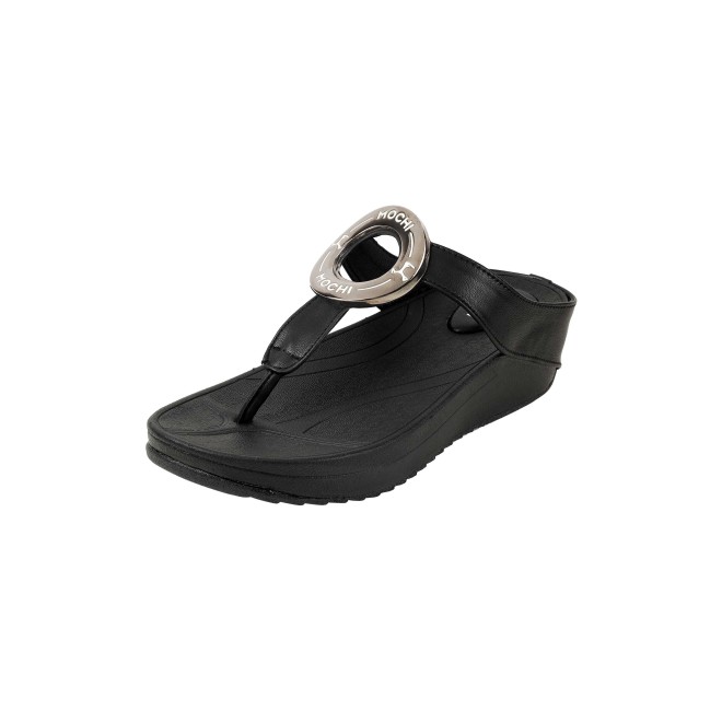 Mochi Women Black Casual Slippers (SKU: 32-278-11-36)