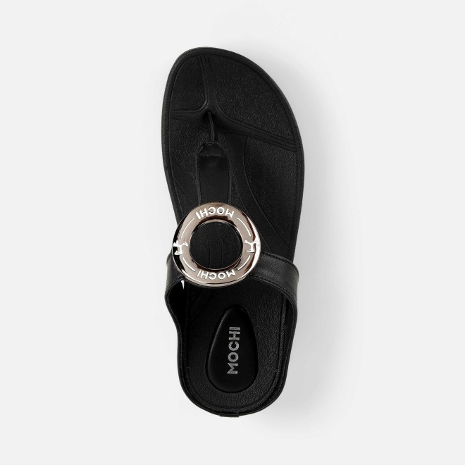 Mochi Women Black Casual Slippers (SKU: 32-278-11-36)