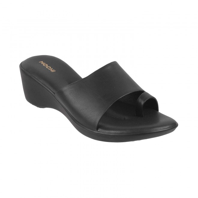 Mochi Women Black Casual Sandals (SKU: 32-306-11-36)