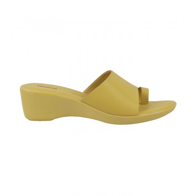 Mochi Women Yellow Casual Sandals (SKU: 32-306-33-36)