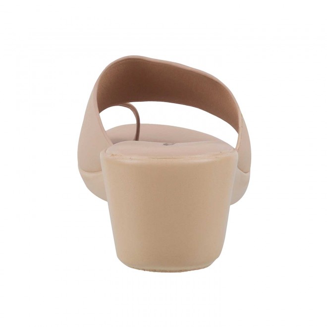 Mochi Women Beige Casual Sandals (SKU: 32-306-20-36)