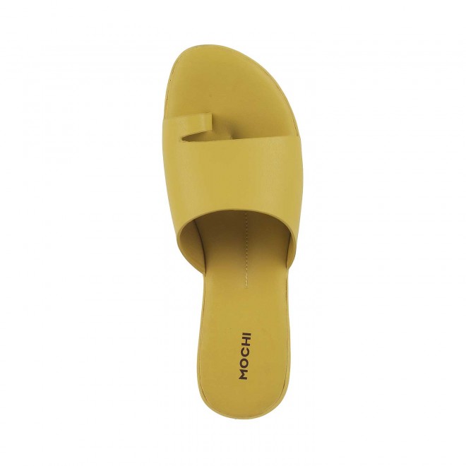 Mochi Women Yellow Casual Sandals (SKU: 32-306-33-36)