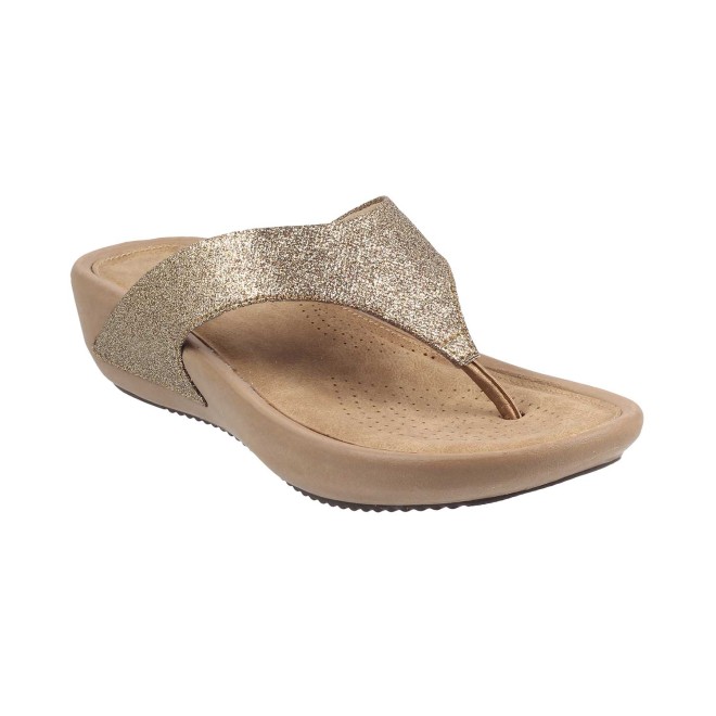 Mochi Women Gold Casual Slippers (SKU: 32-32-15-36)