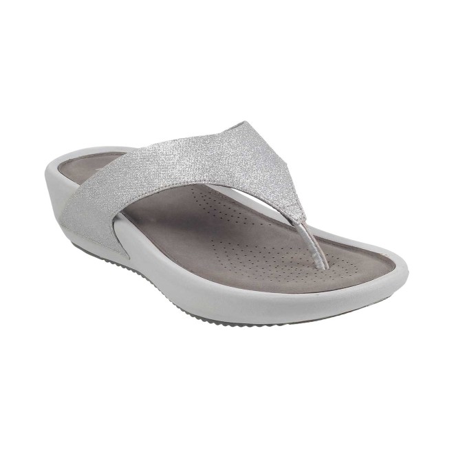 Mochi Women Silver Casual Slippers (SKU: 32-32-27-36)