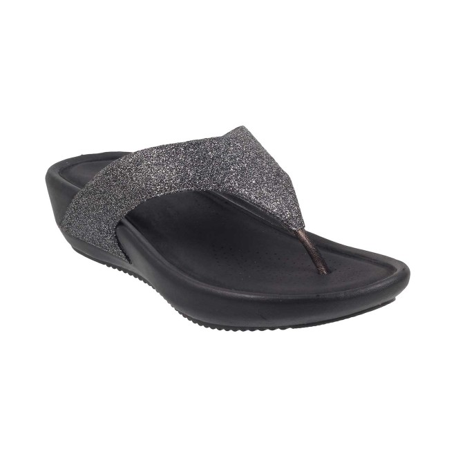 Mochi Women Gun-Metal Casual Slippers (SKU: 32-32-29-36)
