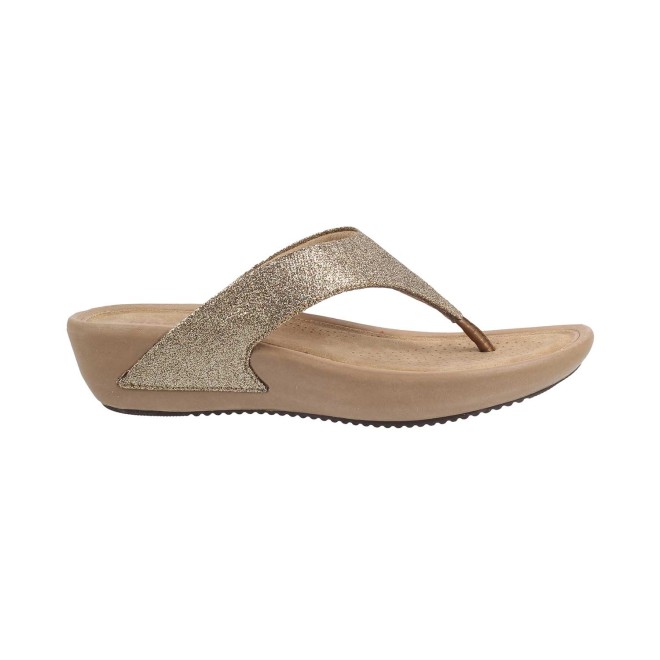 Mochi Women Gold Casual Slippers (SKU: 32-32-15-36)