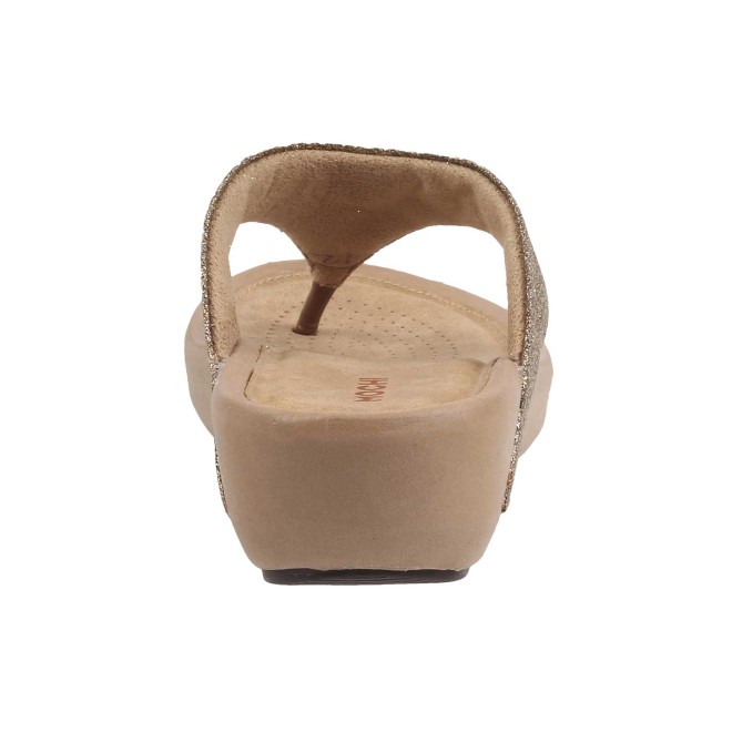 Mochi Women Gold Casual Slippers (SKU: 32-32-15-36)