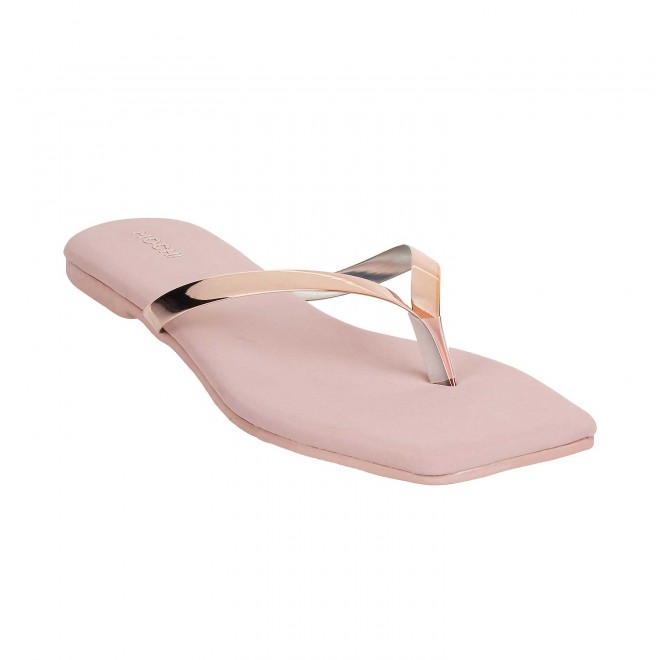 Mochi Women Rose-Gold Casual Slippers (SKU: 32-425-52-39)