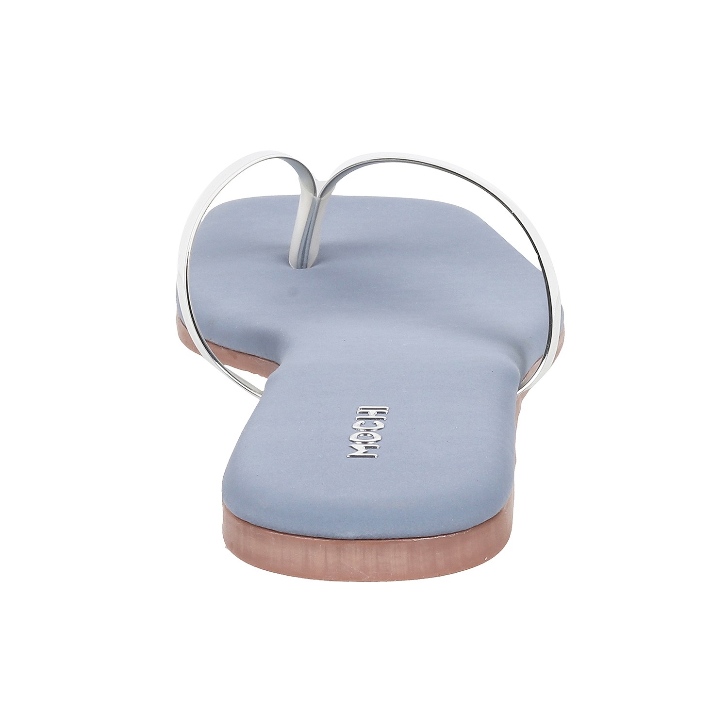 Mochi Women Silver Casual Slippers (SKU: 32-425-27-37)