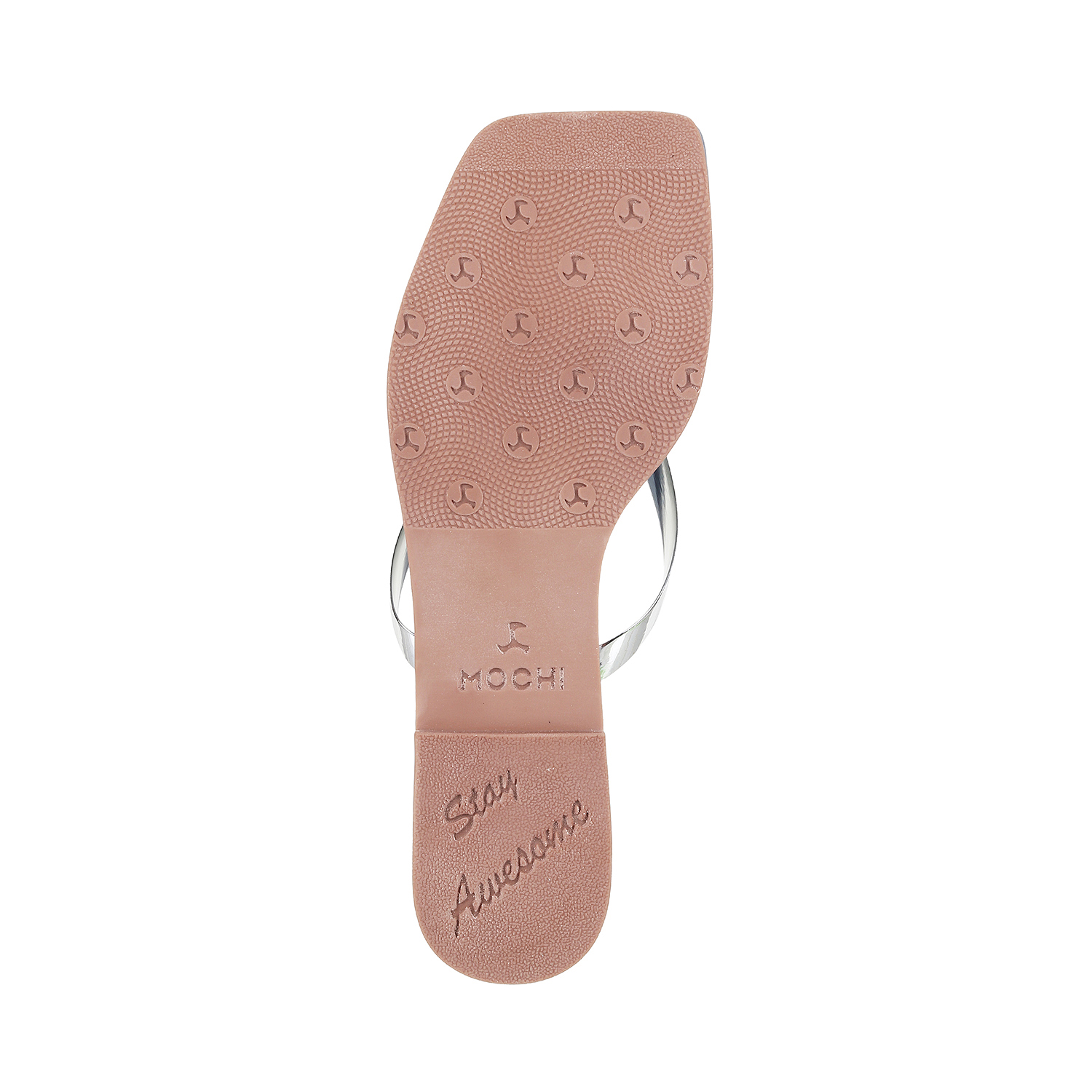 Mochi Women Silver Casual Slippers (SKU: 32-425-27-37)