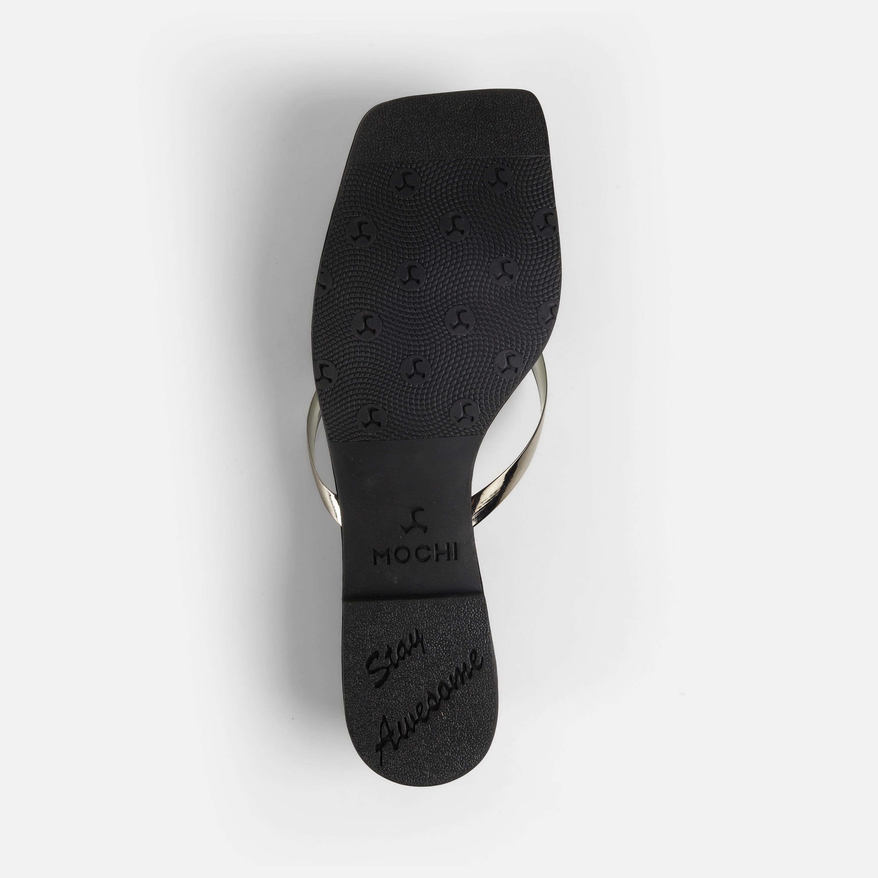Mochi Women Gun-Metal Casual Slippers (SKU: 32-425-29-36)