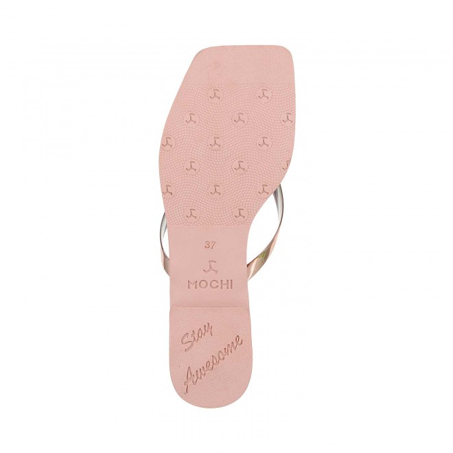 Mochi Women Rose-Gold Casual Slippers (SKU: 32-425-52-39)