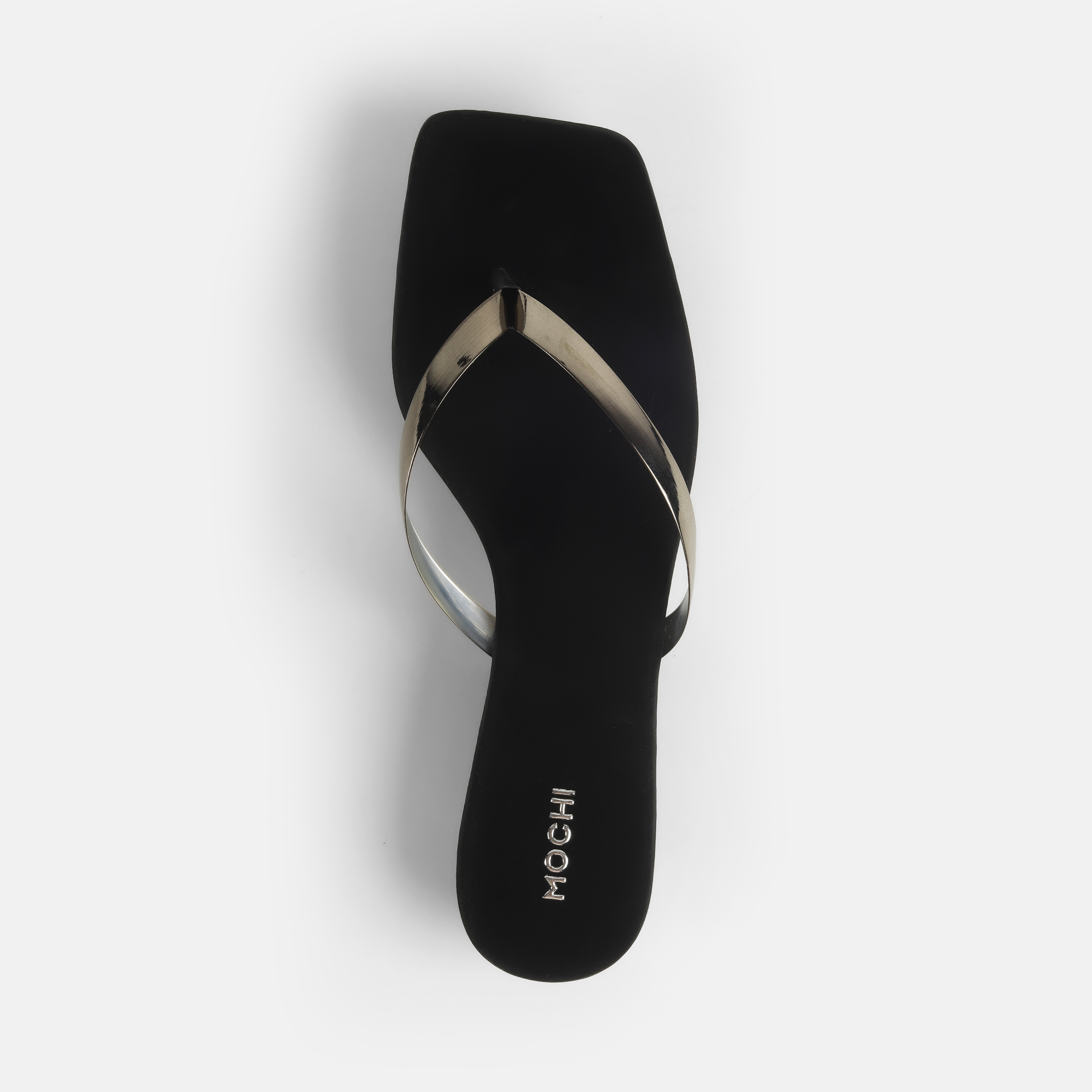 Mochi Women Gun-Metal Casual Slippers (SKU: 32-425-29-36)