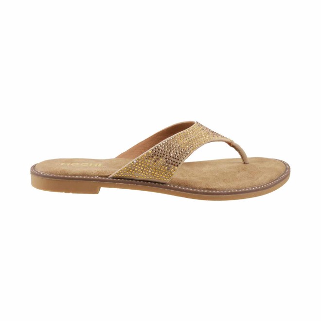 Mochi Women Beige Casual Slippers (SKU: 32-503-20-36)