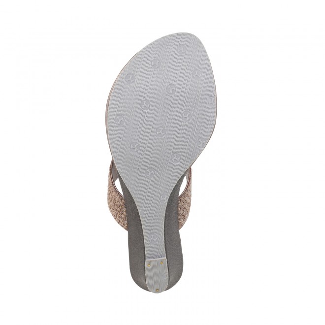 Mochi Women Gun-Metal Ethnic Sandals (SKU: 32-574-29-36)