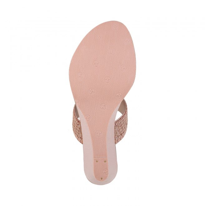Mochi Women Rose-Gold Ethnic Sandals (SKU: 32-574-52-36)