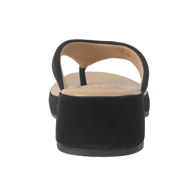 Mochi Women Black Casual Slip Ons (SKU: 32-608-11-36)