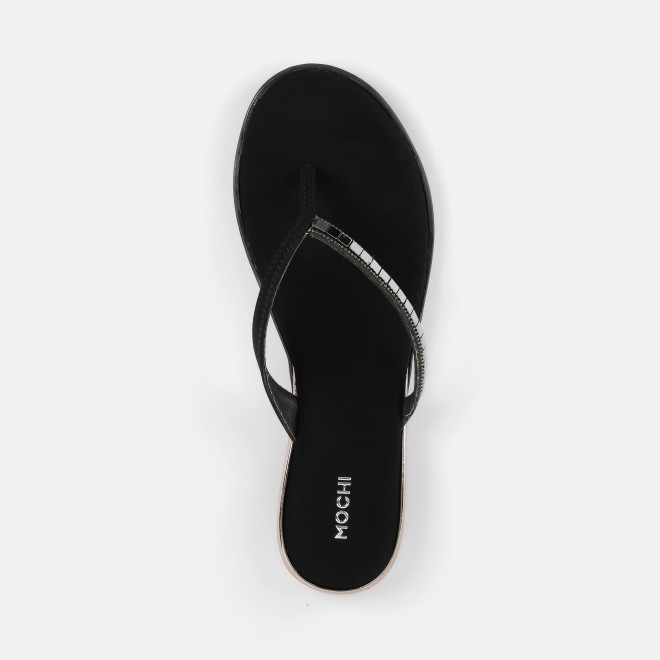 Mochi Women Black Casual Slippers (SKU: 32-611-11-36)