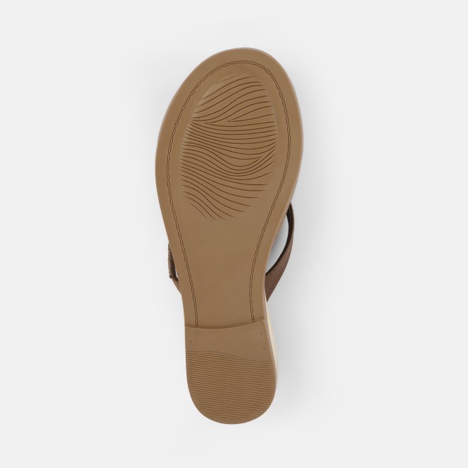 Mochi Women Brown Casual Slippers (SKU: 32-611L-12-42)