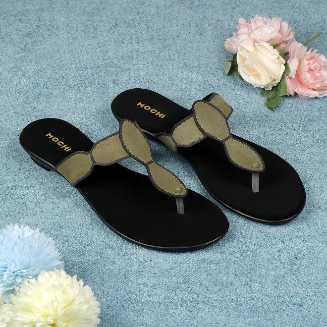 Women Olive Casual Slippers