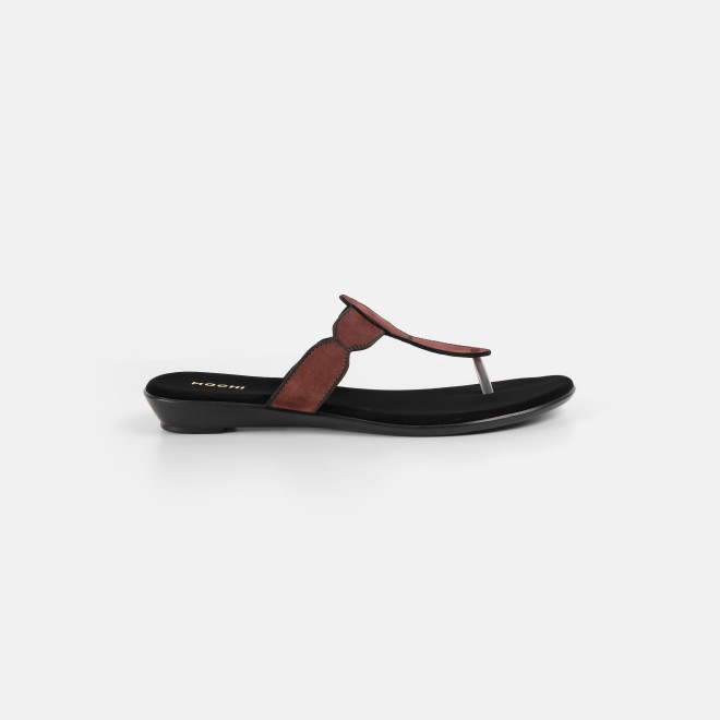 Mochi Women Brown Casual Slippers (SKU: 32-612-12-36)