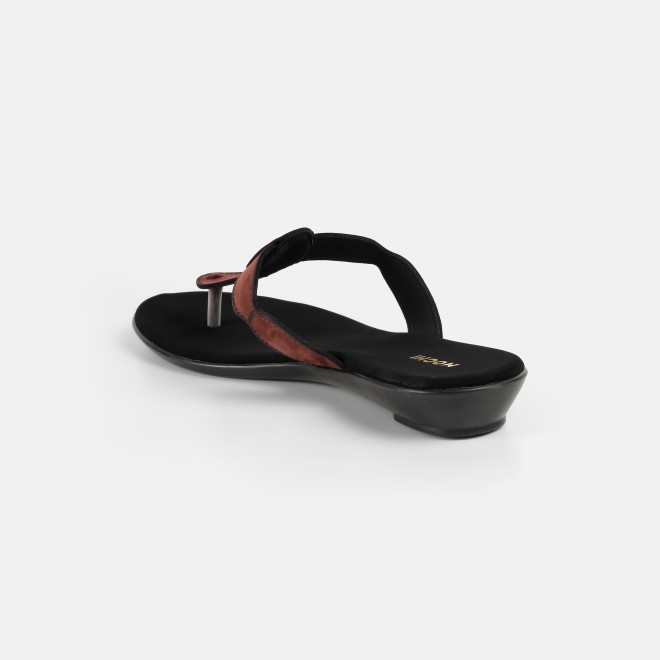 Mochi Women Brown Casual Slippers (SKU: 32-612-12-36)