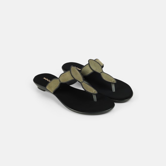 Mochi Women Olive Casual Slippers (SKU: 32-612L-49-42)