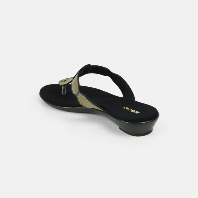 Mochi Women Olive Casual Slippers (SKU: 32-612L-49-42)