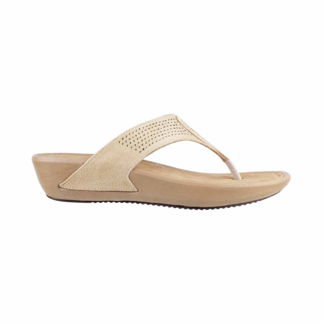 Mochi Women Beige Casual Slippers (SKU: 32-632-20-36)