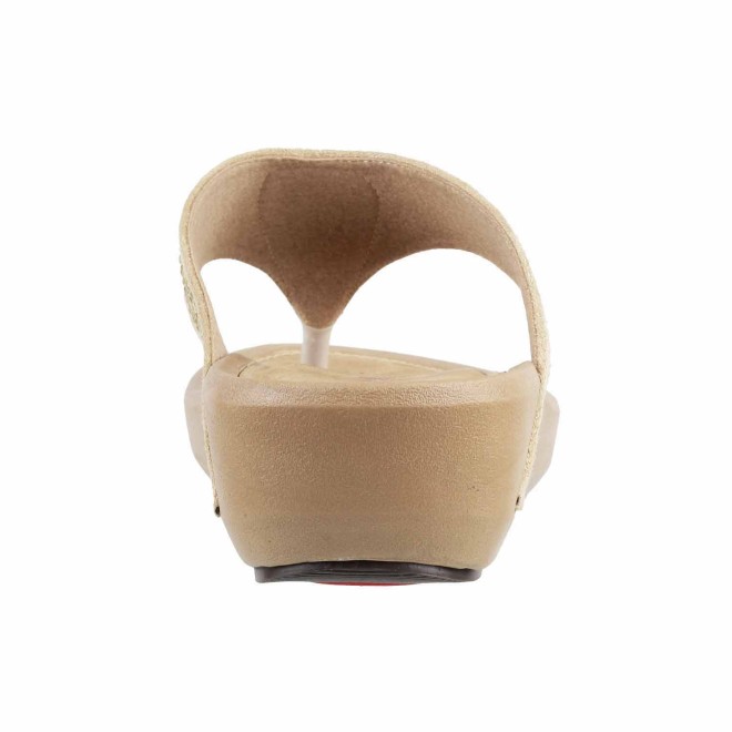 Mochi Women Beige Casual Slippers (SKU: 32-632-20-36)