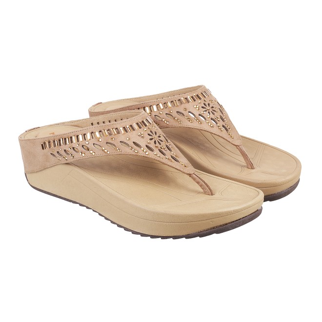 Mochi Women Rose-gold Casual Slippers (SKU: 32-676L-22-43)
