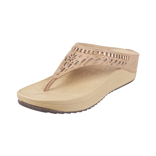 Mochi Women Rose-gold Casual Slippers (SKU: 32-676L-22-43)