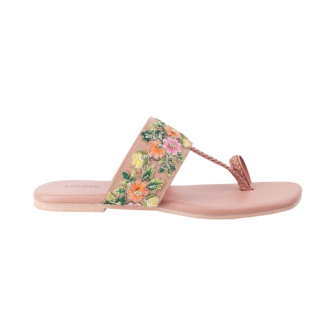 Mochi Women Pink Ethnic Slip Ons (SKU: 32-73-24-36)