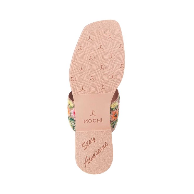 Mochi Women Pink Ethnic Slip Ons (SKU: 32-73-24-36)