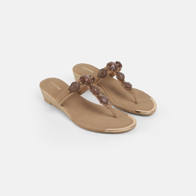 Mochi Women Brown Casual Slippers (SKU: 32-789-12-36)