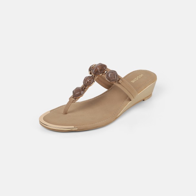 Mochi Women Brown Casual Slippers (SKU: 32-789-12-36)