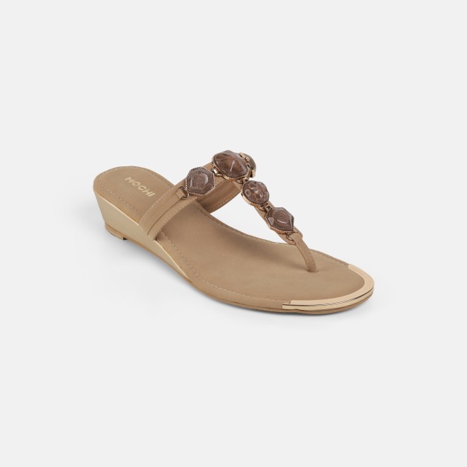 Mochi Women Brown Casual Slippers (SKU: 32-789-12-36)