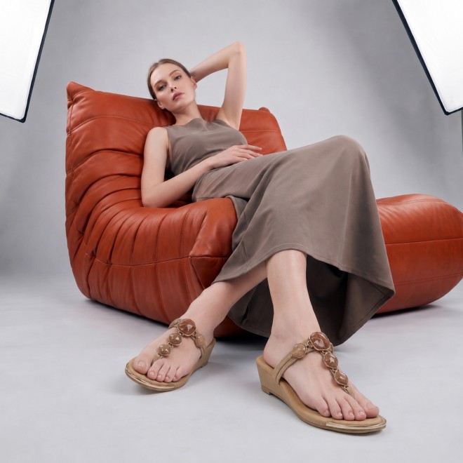 Mochi Women Brown Casual Slippers (SKU: 32-789-12-36)
