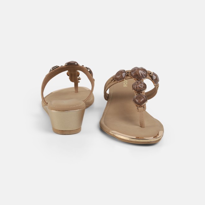 Mochi Women Brown Casual Slippers (SKU: 32-789-12-36)