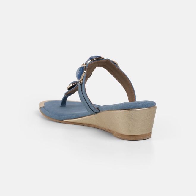 Mochi Women Blue Casual Slippers (SKU: 32-789-45-36)