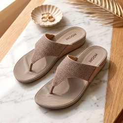 Women Beige Casual Slippers