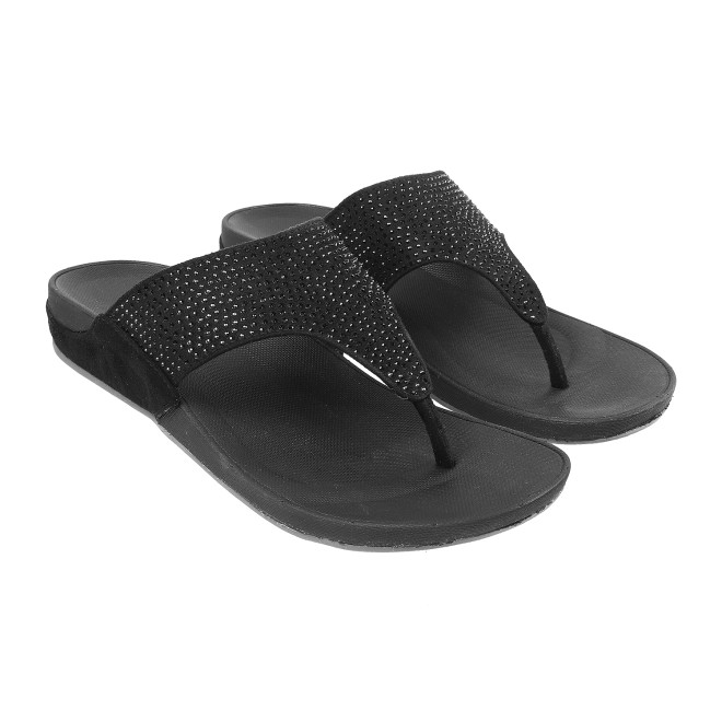 Mochi Women Black Casual Slippers (SKU: 32-800116-11-38)