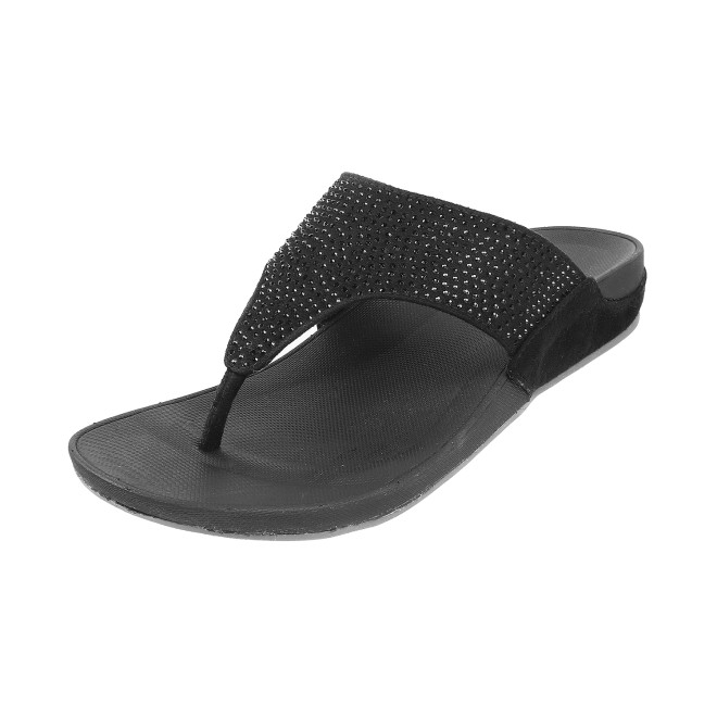 Mochi Women Black Casual Slippers (SKU: 32-800116-11-38)