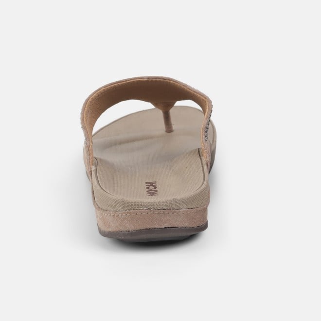 Mochi Women Beige Casual Slippers (SKU: 32-800116-20-37)